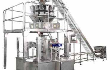 സിപ്പർ പാക്കിംഗ് സീലിംഗ് മെഷീനുള്ള ഓട്ടോമാറ്റിക് റോട്ടറി ഡോയ് ബാഗ്