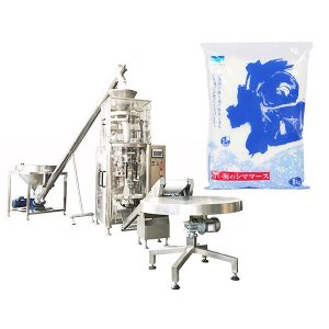 ഉപ്പ് വേണ്ടി വാൽമട്രിക് കപ്പ് ഉപയോഗിച്ച് ലംബ ഫോം സീൽ മെഷീൻ നിറയ്ക്കുക