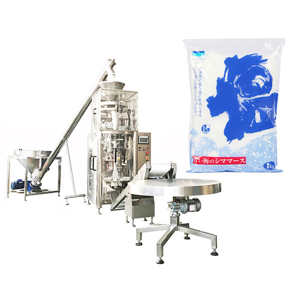 ഉപ്പ് വേണ്ടി വാൽമട്രിക് കപ്പ് ഉപയോഗിച്ച് ലംബ ഫോം സീൽ മെഷീൻ നിറയ്ക്കുക