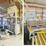 15KG തടികൊണ്ടുള്ള ഉരുളകൾ തൂക്കമുള്ള ഫില്ലിംഗ് ബാഗിംഗ് പാലറ്റൈസിംഗ് ലൈൻ ഡെലിവറിക്ക് തയ്യാറാണ്